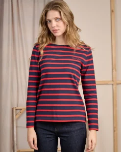 Femme Mise Au Green T-shirt Cyrielle bleu marine