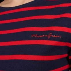 Femme Mise Au Green T-shirt Cyrielle bleu marine