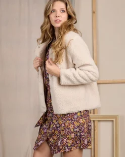 Femme Mise Au Green Veste Chance ecru chiné